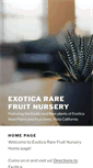 Mobile Screenshot of exoticararefruits.com