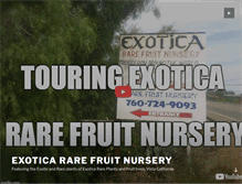 Tablet Screenshot of exoticararefruits.com